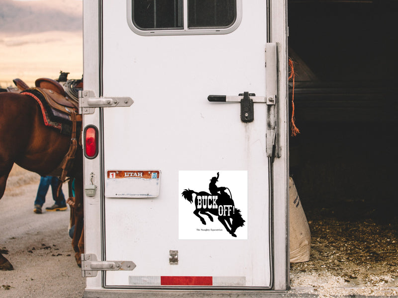 Naughty Decals - Back the Buck Off Car Decals  | The Naughty Equestrian
