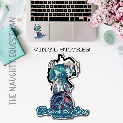 Germany Between the Ears Series Sticker, Laptop Sticker, Western Vinyl Decal