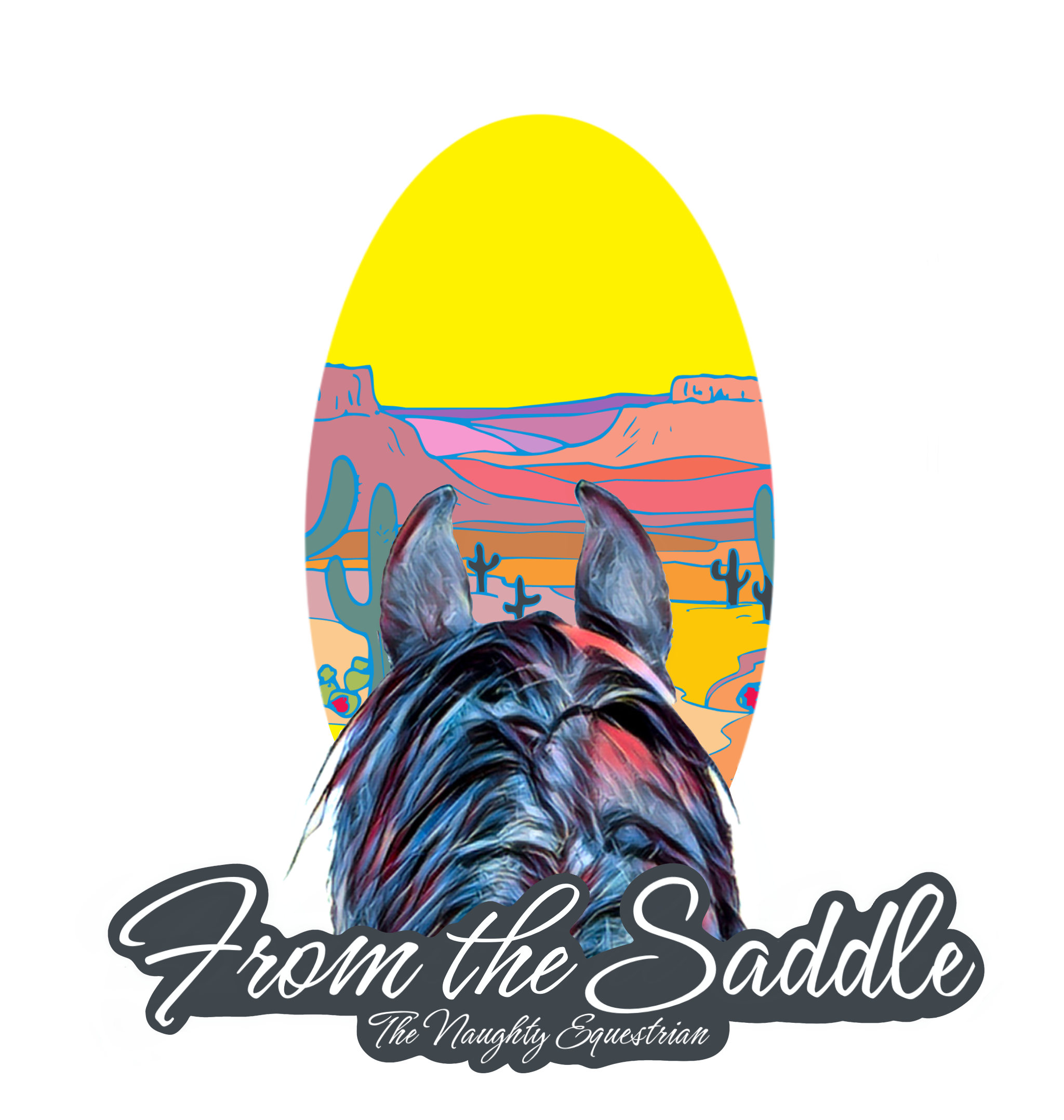 Desert From The Saddle Series Sticker, Laptop Sticker, Western Vinyl Decal