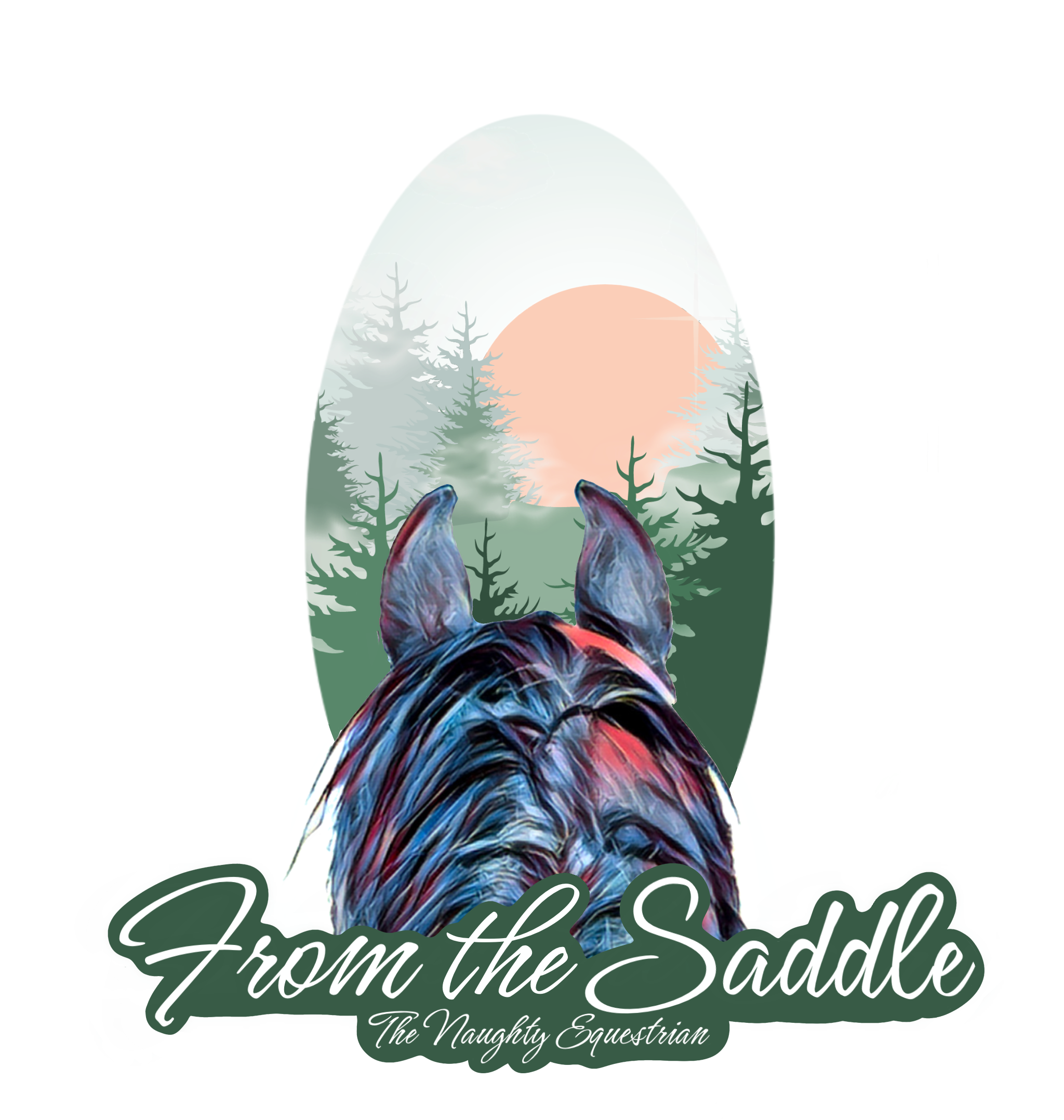 Forest From The Saddle Series Sticker, Laptop Sticker, Western Vinyl Decal