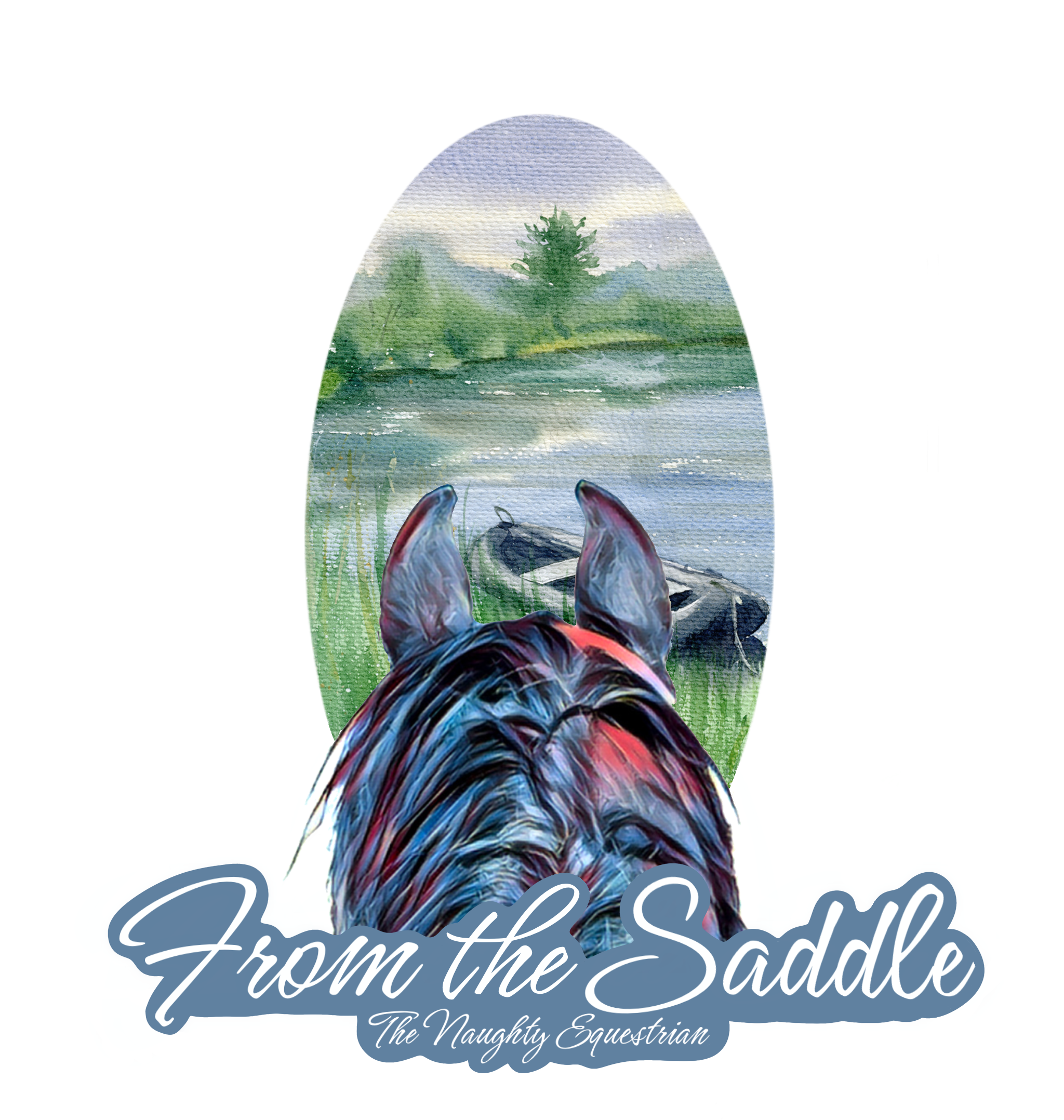 Lake From The Saddle Series Sticker, Laptop Sticker, Western Vinyl Decal