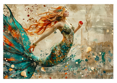 The Naughty Equestrian Mermaid Greeting Card