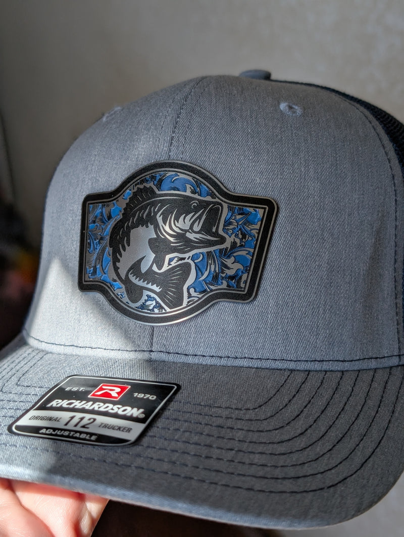 Big Bass Trucker Hat – Richardson 112 in Heather Grey/Navy