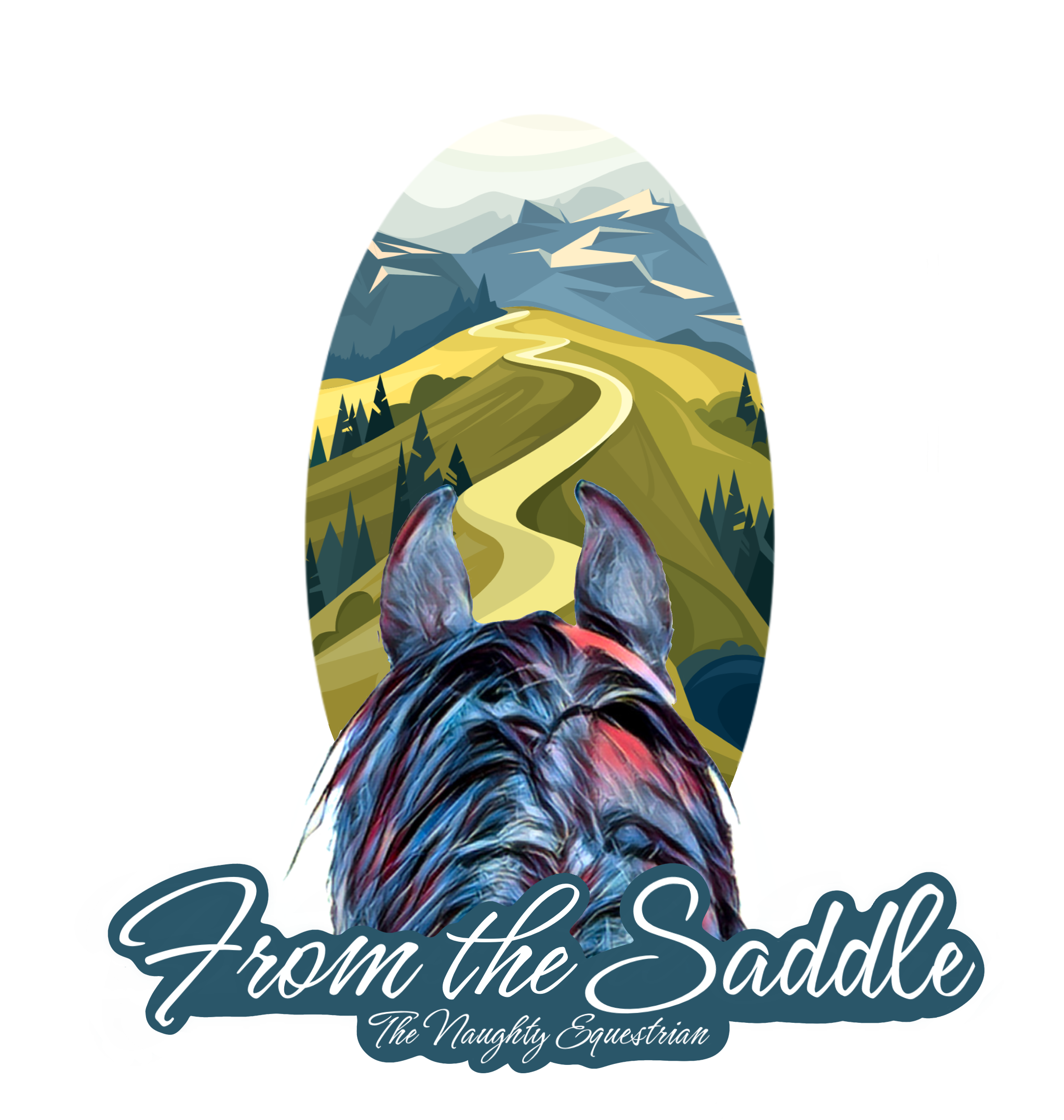 Trail Riding From The Saddle Series Sticker, Laptop Sticker, Western Vinyl Decal