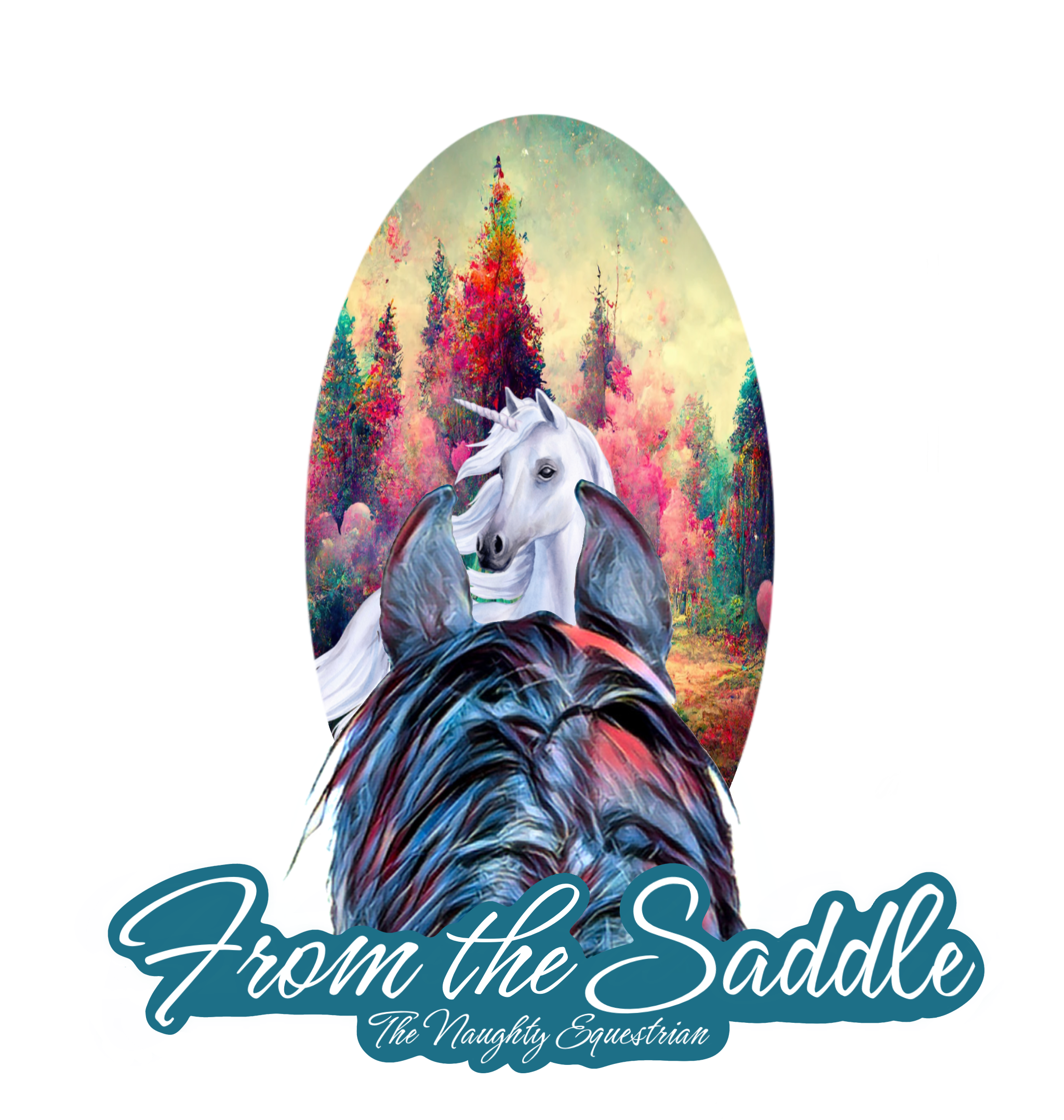 Unicorn From The Saddle Series Sticker, Laptop Sticker, Western Vinyl Decal