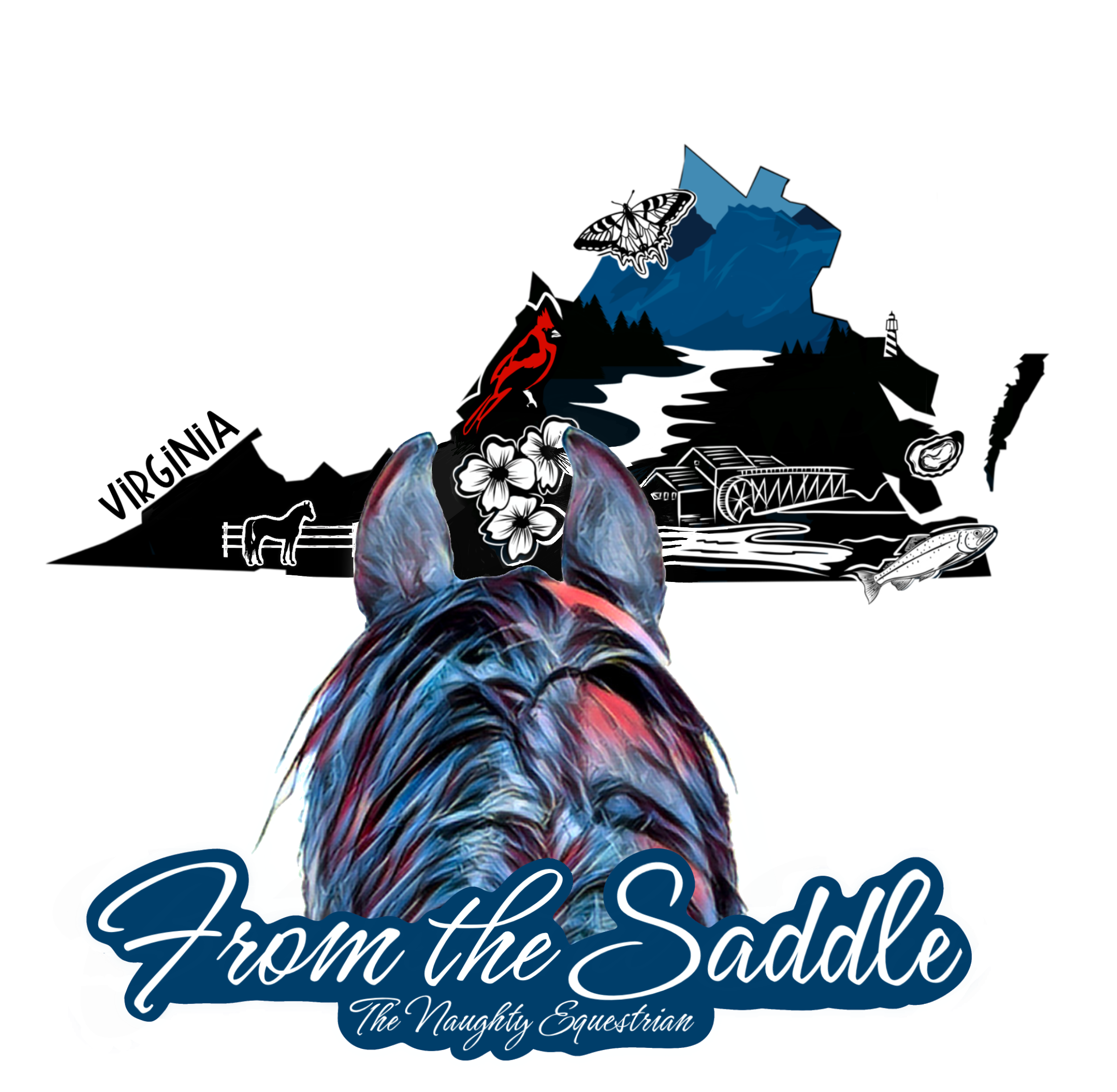 Virginia From The Saddle Series Sticker, Laptop Sticker, Western Vinyl Decal