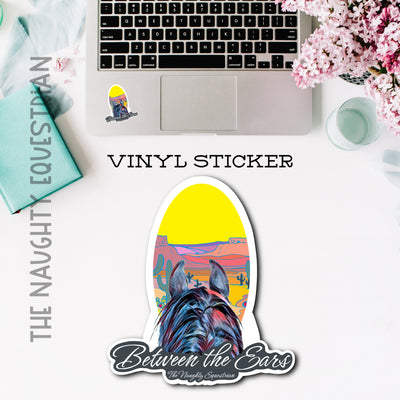 Desert Between the Ears Series Sticker, Laptop Sticker, Western Vinyl Decal