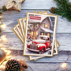 Farm Truck Holiday Christmas Card