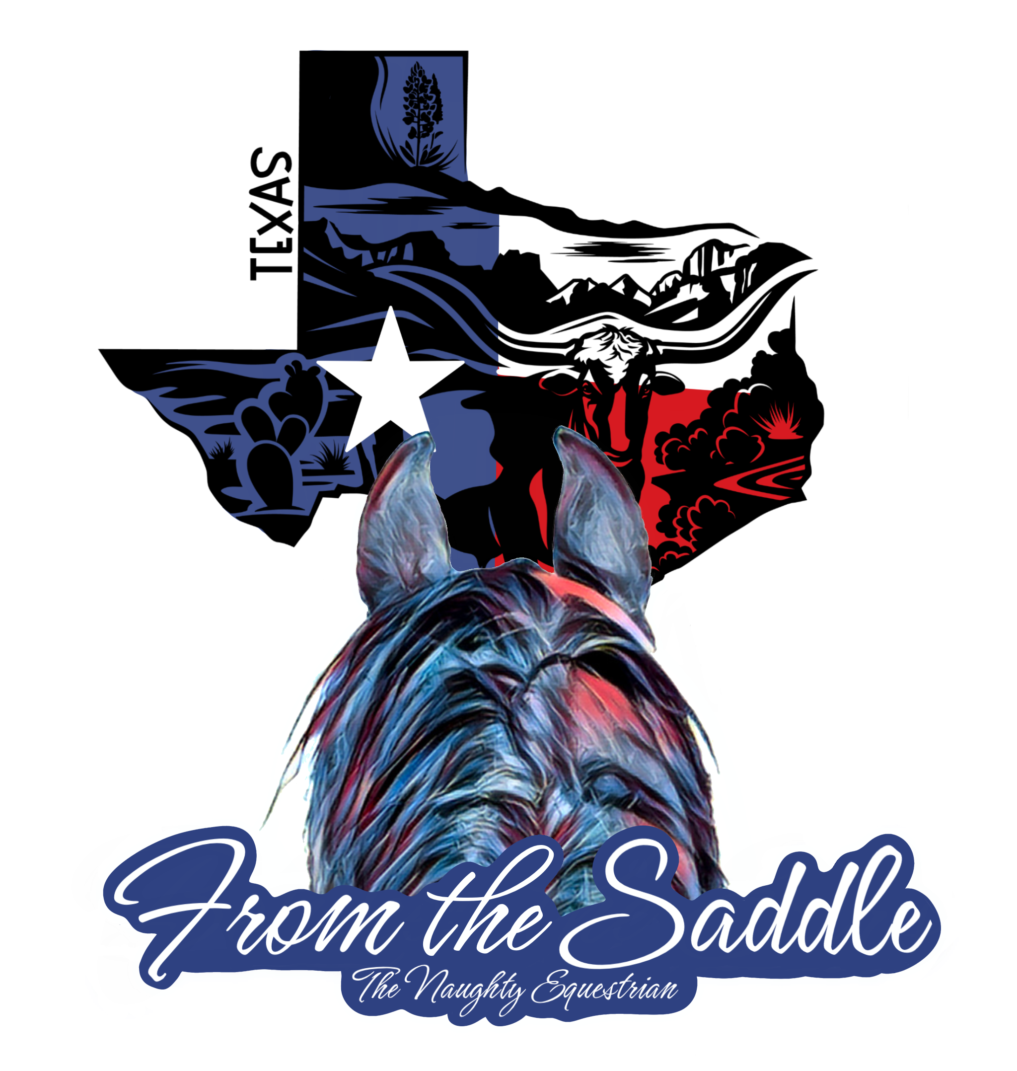 Texas From The Saddle Series Sticker, Laptop Sticker, Western Vinyl Decal