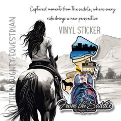New Jersey From The Saddle Series Sticker, Laptop Sticker, Western Vinyl Decal