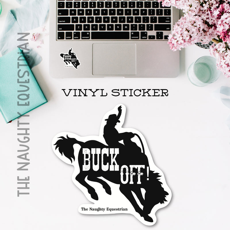 Naughty Decals - Back the Buck Off Car Decals  | The Naughty Equestrian