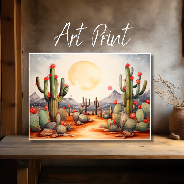 Sands of Serenity: Desert Impressions Art Print Collection
