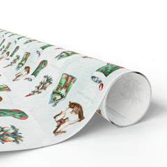 Gingerbread Country Christmas Wrapping Paper