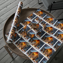 Chicken Farmhouse Holiday Christmas Wrapping Paper