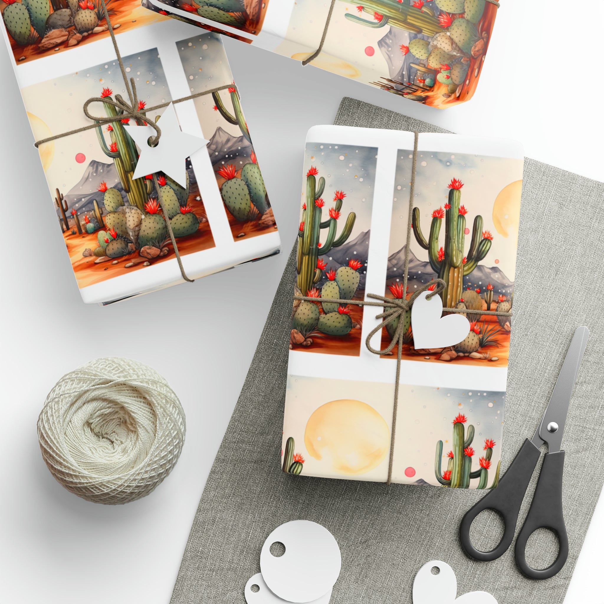 Desert Prickly Cactus Gift Wrap