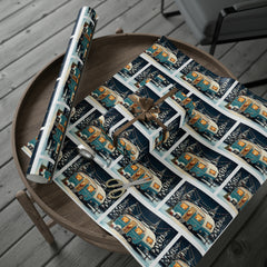 Country Camper Holiday Lights Christmas Wrapping Paper