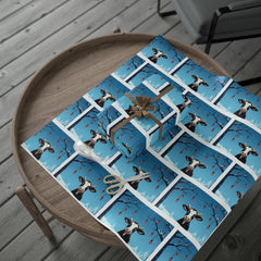 Cow Ornament Western Christmas Wrapping Paper