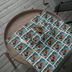 Rooster Holiday Lights Christmas Wrapping Paper