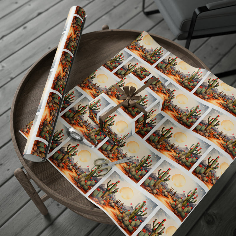 Desert Prickly Cactus Gift Wrap