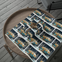Country Camper Holiday Lights Christmas Wrapping Paper