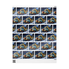Farm Truck Lights Country Christmas Wrapping Paper