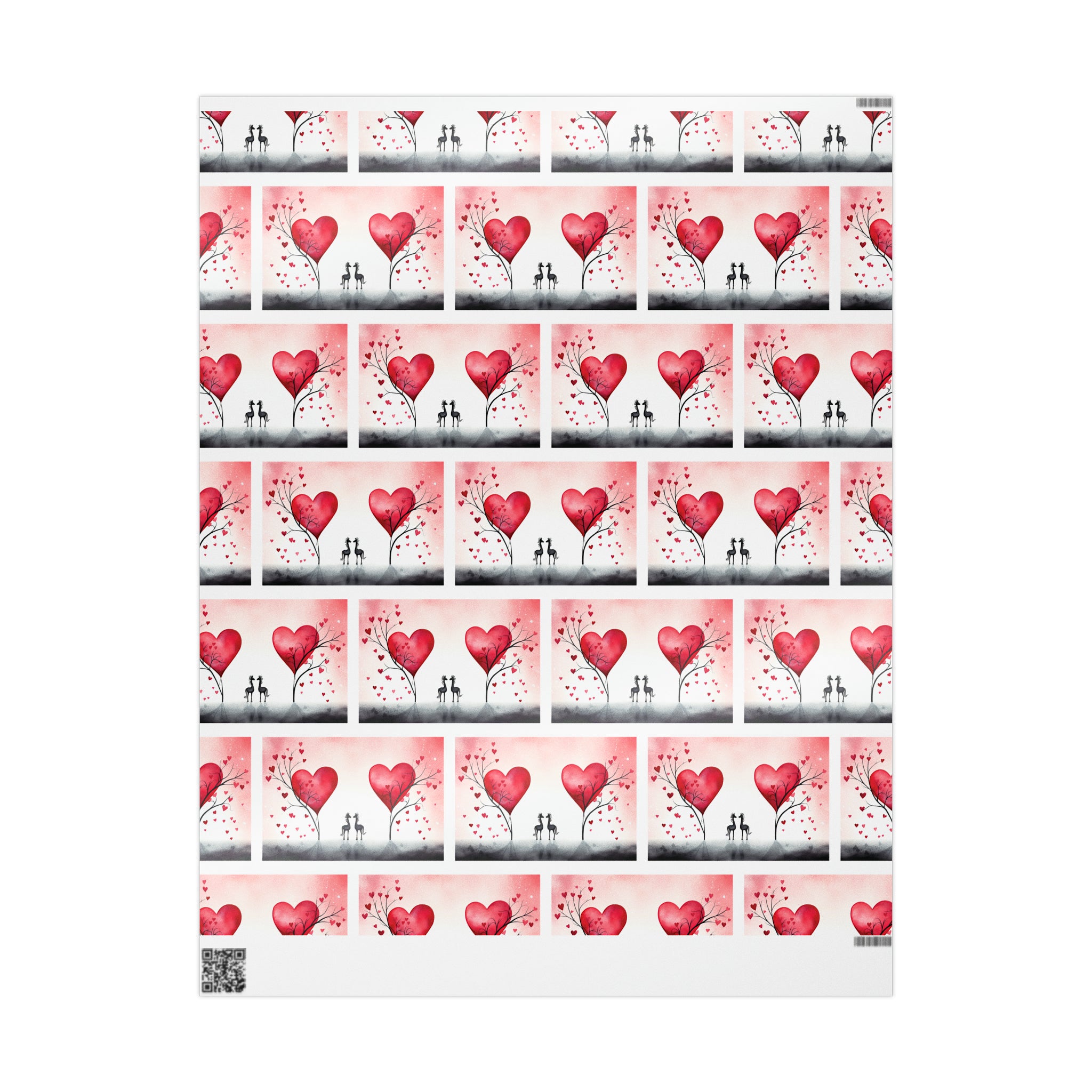 Hearts and Hooves: Romantic Horse Duo Love Wrapping Paper