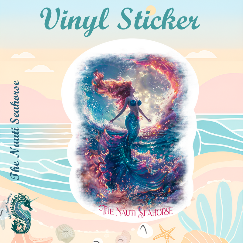 Mermaid Seascape Sticker
