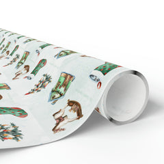 Gingerbread Country Christmas Wrapping Paper