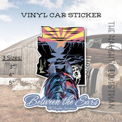 Arizona Between the Ears Series Sticker, Vinyl Car Decal