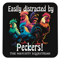 Easily Distracted Chicken Fridge Magnet