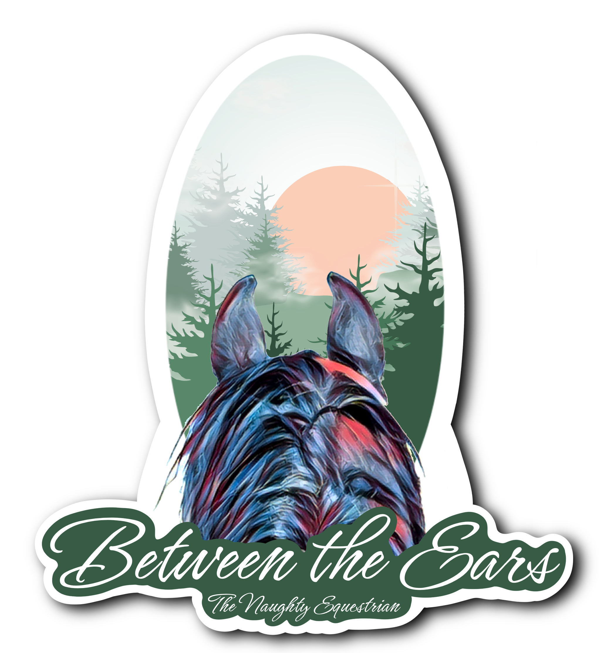 Forest Between the Ears Series Sticker, Vinyl Car Decal