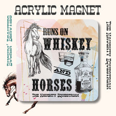 Whiskey and Horses Fridge Magnet