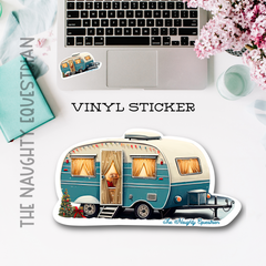 Camper Lights Holiday Country Sticker