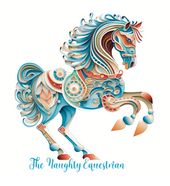 Carousel Horse Sticker, Western Decal