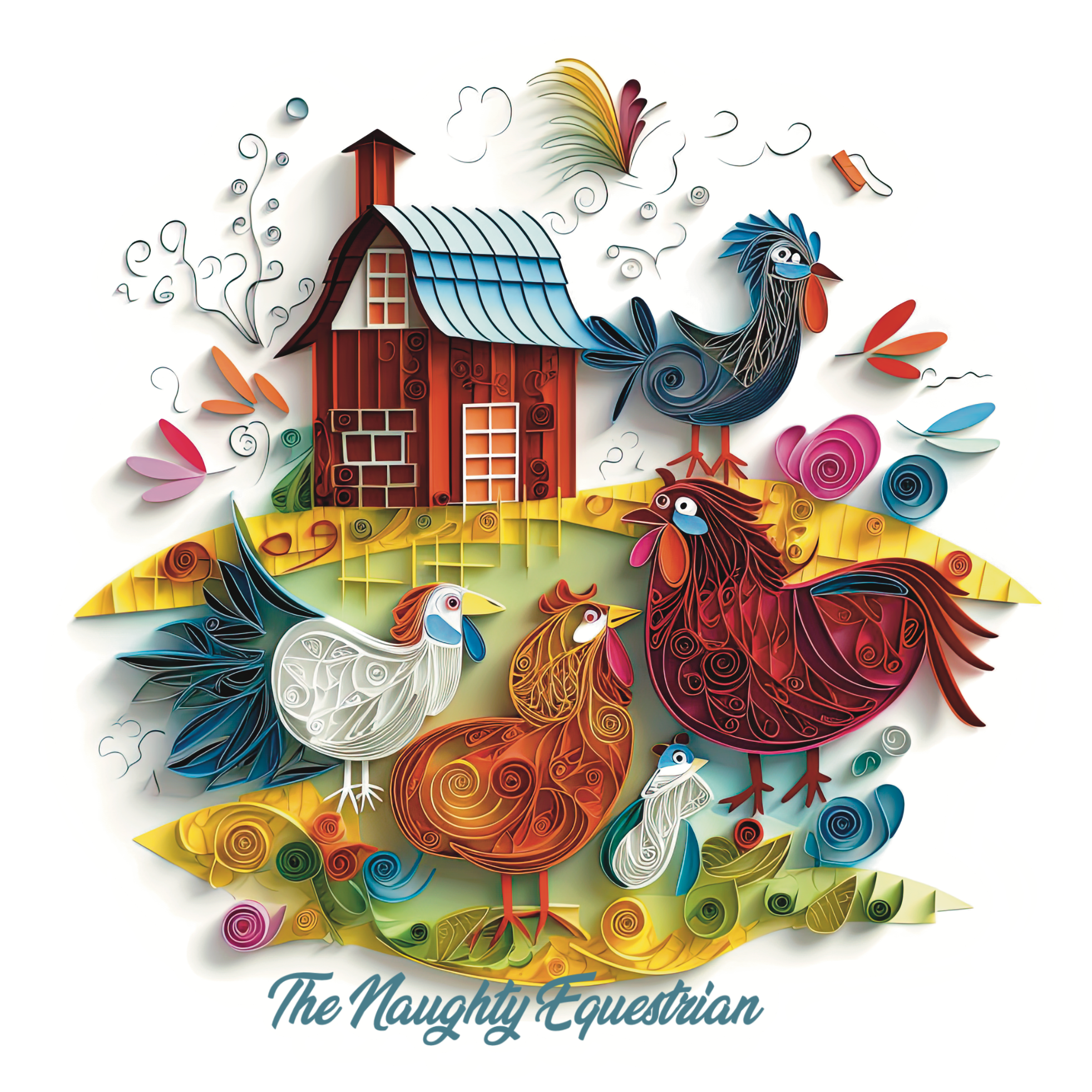 Chickens Farm Animals Sticker, Western Decal
