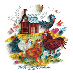 Chickens Farm Animals Sticker, Western Decal