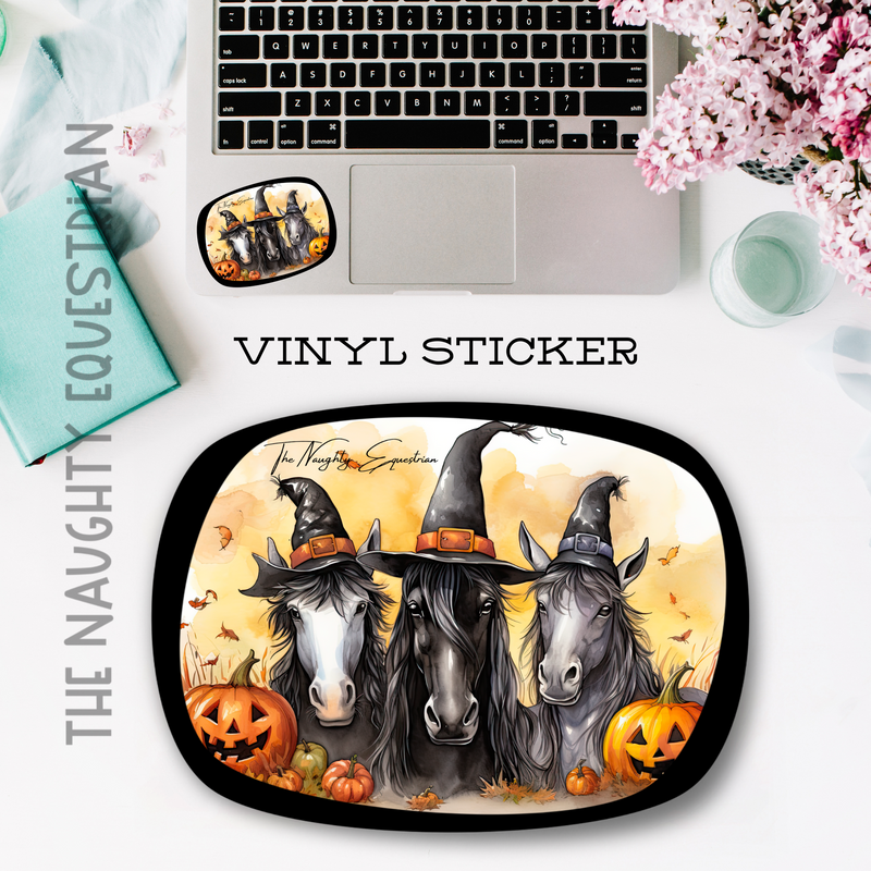 The Naughty Equestrian Wholesale Supplier Horsey Pocus Halloween Sticker