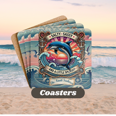 Dolphin Splashy Bar Coaster