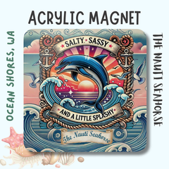 Dolphin Splashy Fridge Magnet