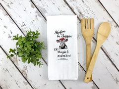 Heifer Cow Décor Kitchen Towel - The Naughty Equestrian