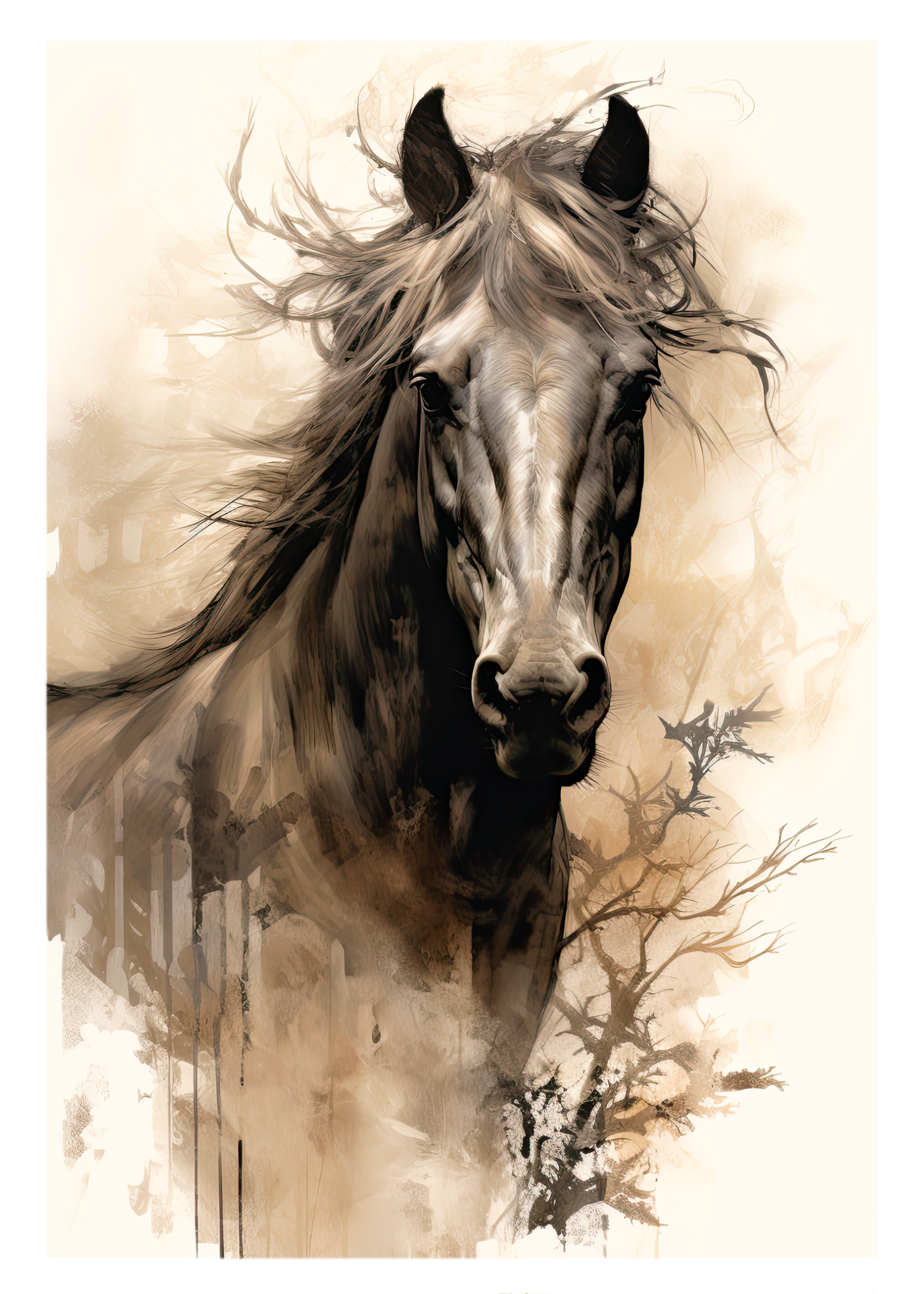 The Naughty Equestrian Wholesale Supplier Gypsy Mare Greeting Card