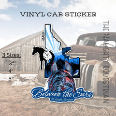 Idaho Between the Ears Series Sticker, Vinyl Car Decal
