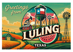 Greetings from Luling, Texas City Postcards, 5x7 Glossy Collectibles