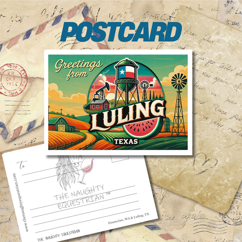 Greetings from Luling, Texas City Postcards, 5x7 Glossy Collectibles