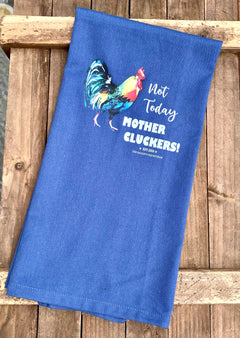 The Naughty Equestrian Wholesale Boutique Supplier Mother Clucker Farm Animal Rooster Cotton Kitchen Tea Towel