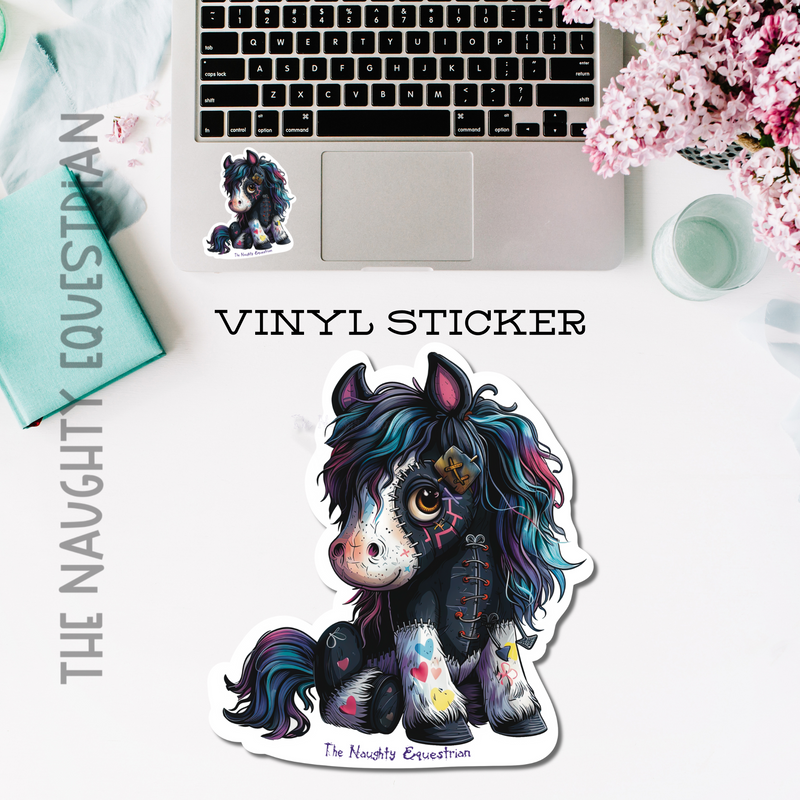 The Naughty Equestrian Horse Sticker