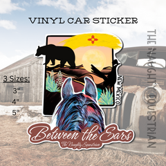 New Mexico Between the Ears Series Sticker, Vinyl Car Decal