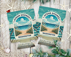 Ocean Shores Sand Dunes Can Cooler 12oz, City Souvenir 12oz Regular