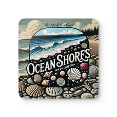 Ocean Shores Rocky Beach Bar Coaster
