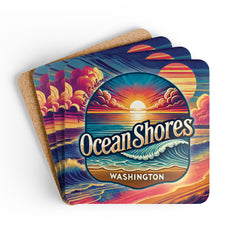 Ocean Shores Sunset Bar Coaster